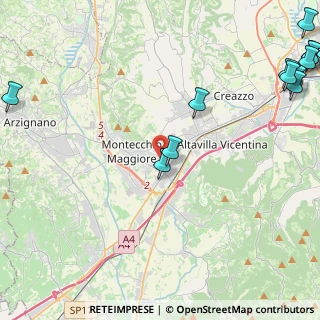 Mappa Via Tecchio, 36075 Montecchio Maggiore VI, Italia (6.97)