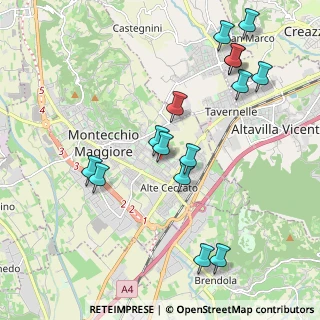 Mappa Via Tecchio, 36075 Montecchio Maggiore VI, Italia (2.17533)