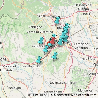 Mappa Via Tecchio, 36075 Montecchio Maggiore VI, Italia (8.872)