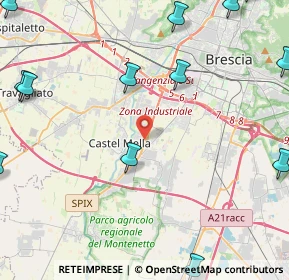 Mappa Via Silvio Scaroni, 25131 Brescia BS, Italia (6.79714)