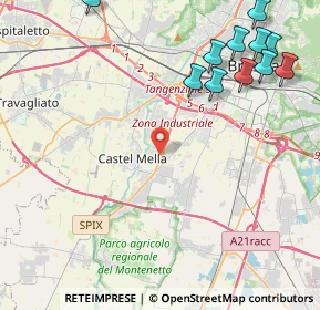 Mappa Via Silvio Scaroni, 25131 Brescia BS, Italia (5.66636)