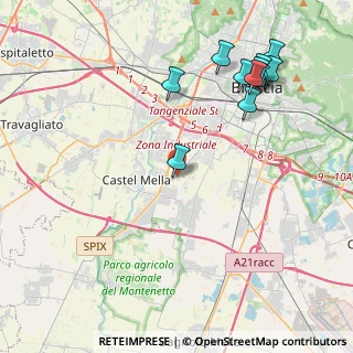 Mappa Via Fornaci, 25121 Brescia BS, Italia (4.79273)