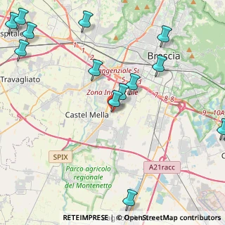 Mappa Via Fornaci, 25121 Brescia BS, Italia (6.40938)