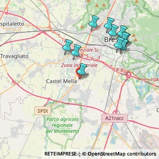 Mappa Via Fornaci, 25121 Brescia BS, Italia (4.46818)