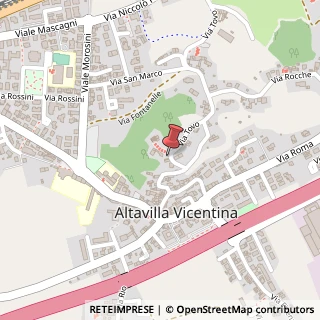 Mappa Via Monviso, 1, 36077 Altavilla Vicentina, Vicenza (Veneto)