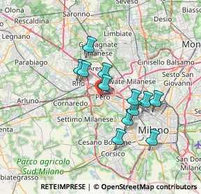 Mappa Via Eugenio Curiel, 20016 Pero MI, Italia (5.77833)