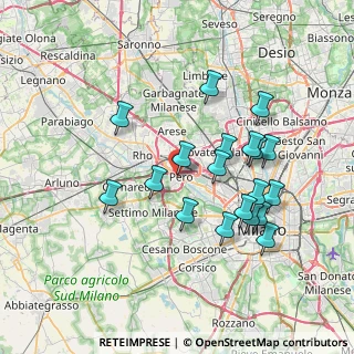 Mappa Via Eugenio Curiel, 20016 Pero MI, Italia (7.01474)