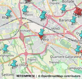 Mappa Via Eugenio Curiel, 20016 Pero MI, Italia (3.353)