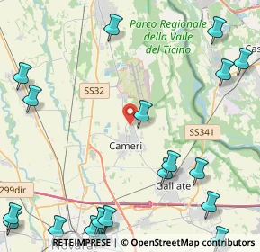 Mappa Strada Montebianco, 28062 Cameri NO, Italia (6.641)