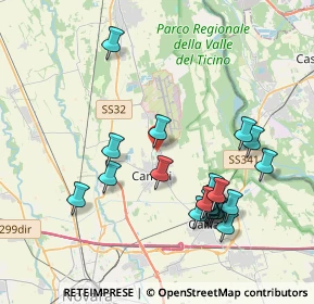 Mappa Strada Montebianco, 28062 Cameri NO, Italia (4.0265)