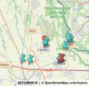 Mappa Strada Montebianco, 28062 Cameri NO, Italia (3.73)