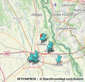 Mappa Strada Montebianco, 28062 Cameri NO, Italia (6.39455)