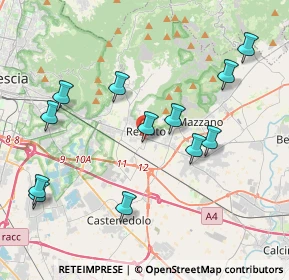 Mappa Via V. Busi, 25086 Rezzato BS, Italia (4.21333)