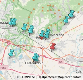 Mappa Via V. Busi, 25086 Rezzato BS, Italia (3.978)