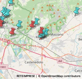 Mappa Via V. Busi, 25086 Rezzato BS, Italia (5.842)