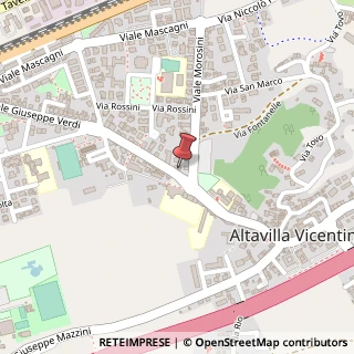 Mappa Viale G. Verdi, 4/a, 36077 Altavilla Vicentina, Vicenza (Veneto)