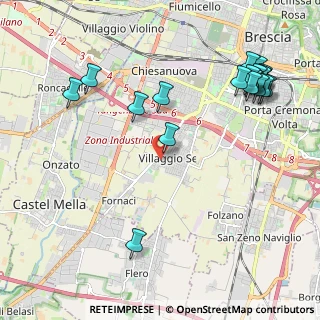 Mappa Traversa Diciottesima Villaggio Sereno, 25125 Brescia BS, Italia (2.61)