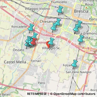 Mappa Traversa Diciottesima Villaggio Sereno, 25125 Brescia BS, Italia (1.96706)