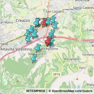 Mappa Via S. Agostino, 36057 Arcugnano VI, Italia (1.438)