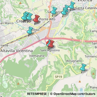 Mappa Via S. Agostino, 36057 Arcugnano VI, Italia (2.54385)