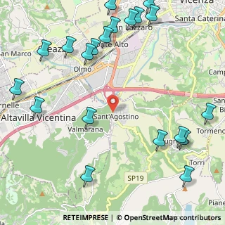 Mappa Via S. Agostino, 36057 Arcugnano VI, Italia (2.9875)