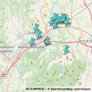Mappa Via S. Agostino, 36057 Arcugnano VI, Italia (3.74231)