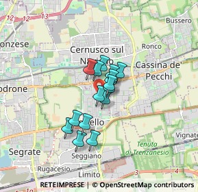 Mappa Via Masaccio, 20096 Pioltello MI, Italia (1.044)