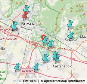 Mappa 25134 Brescia BS, Italia (4.57308)