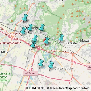 Mappa 25134 Brescia BS, Italia (3.66727)