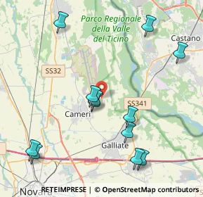 Mappa Via Picchetta, 28062 Cameri NO, Italia (4.61083)