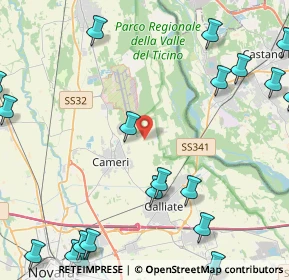 Mappa Via Picchetta, 28062 Cameri NO, Italia (6.4225)