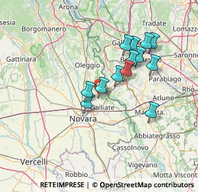 Mappa Via Picchetta, 28062 Cameri NO, Italia (12.15231)