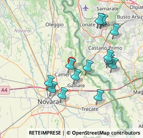 Mappa Via Picchetta, 28062 Cameri NO, Italia (7.37538)