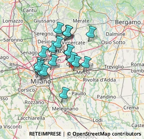 Mappa Via Giove, 20051 Cassina De' Pecchi MI, Italia (10.8665)