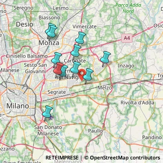 Mappa Via Giove, 20060 Cassina De' Pecchi MI, Italia (6.39182)