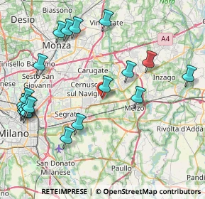 Mappa Via Giove, 20051 Cassina De' Pecchi MI, Italia (9.869)