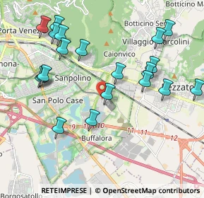 Mappa Via Gaetano Bargnani, 25135 Brescia BS, Italia (2.2115)