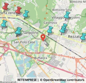 Mappa Via Gaetano Bargnani, 25135 Brescia BS, Italia (2.98231)