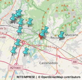 Mappa Via Gaetano Bargnani, 25135 Brescia BS, Italia (4.38571)