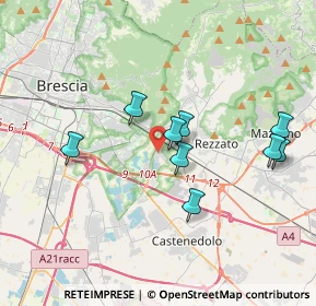 Mappa Via Gaetano Bargnani, 25135 Brescia BS, Italia (4.74417)