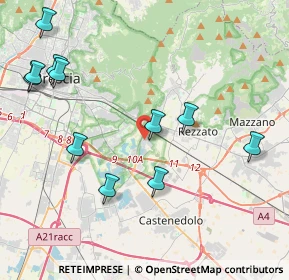 Mappa Via Gaetano Bargnani, 25135 Brescia BS, Italia (4.71455)