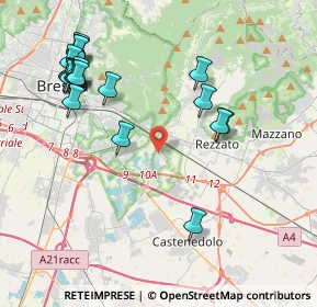 Mappa Via Gaetano Bargnani, 25135 Brescia BS, Italia (4.6265)