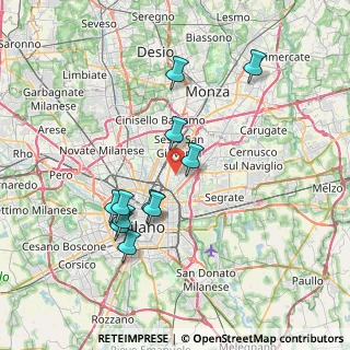 Mappa 20128 Milano MI, Italia (6.99909)