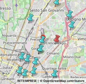 Mappa 20128 Milano MI, Italia (2.44467)