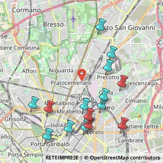 Mappa Via Privata San Basilio, 20125 Milano MI, Italia (2.45533)