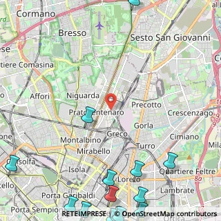 Mappa Via Privata San Basilio, 20125 Milano MI, Italia (3.87857)