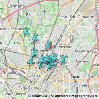 Mappa Via Privata San Basilio, 20125 Milano MI, Italia (1.58846)