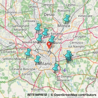 Mappa Via Privata San Basilio, 20125 Milano MI, Italia (6.81636)