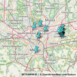 Mappa Via Privata San Basilio, 20125 Milano MI, Italia (8.382)