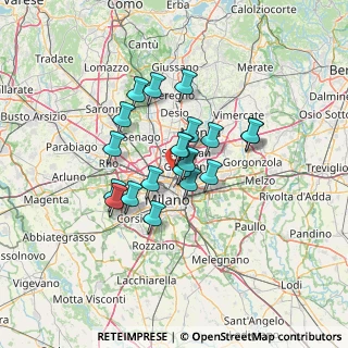 Mappa Via Privata San Basilio, 20125 Milano MI, Italia (9.7455)